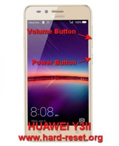 huawei y3 factory reset