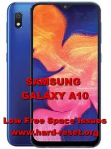 galaxy a10 hard reset