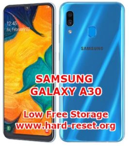 samsung galaxy a30 storage