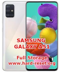 galaxy a51 storage