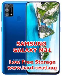 samsung m31 internal storage