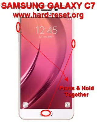hard reset samsung galaxy c7