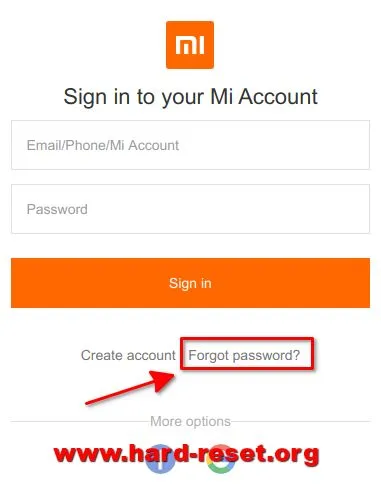 hard reset xiaomi mi account restore