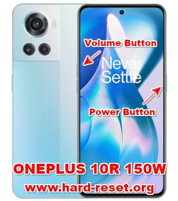 hard reset oneplus 10r 150w